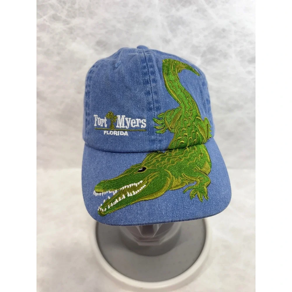 Distinctive Headwear Fort Myers Florida Alligator Hat Blue Kids Later Gator Cap